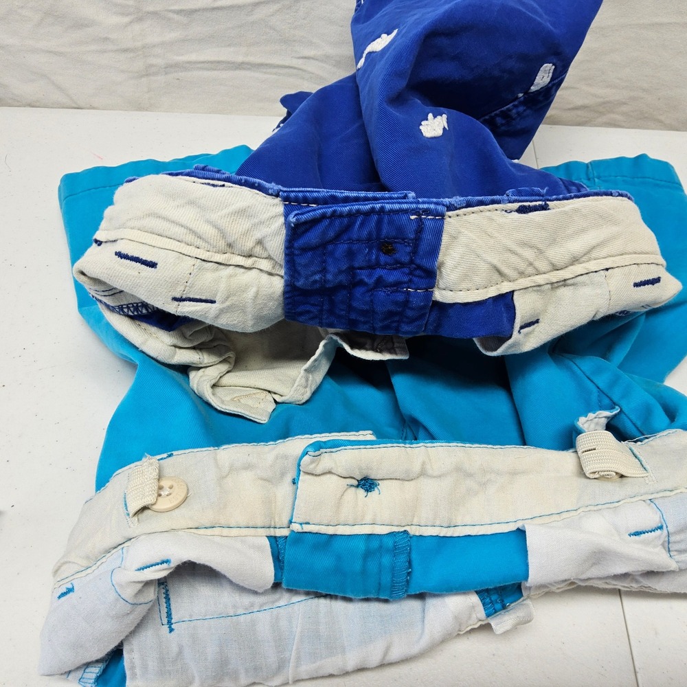 Abercrombie Kids Childrens Place Shorts Boys Size 8 Blue Whale Chino 2 Pack - Picture 7 of 8